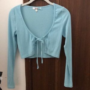Cropped Baby Blue Top